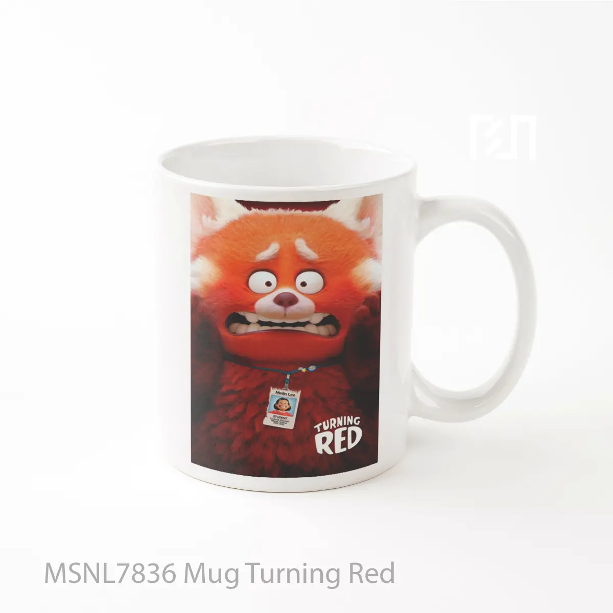 Mug Turning Red Gelas Keramik Tema Film MSNL7836