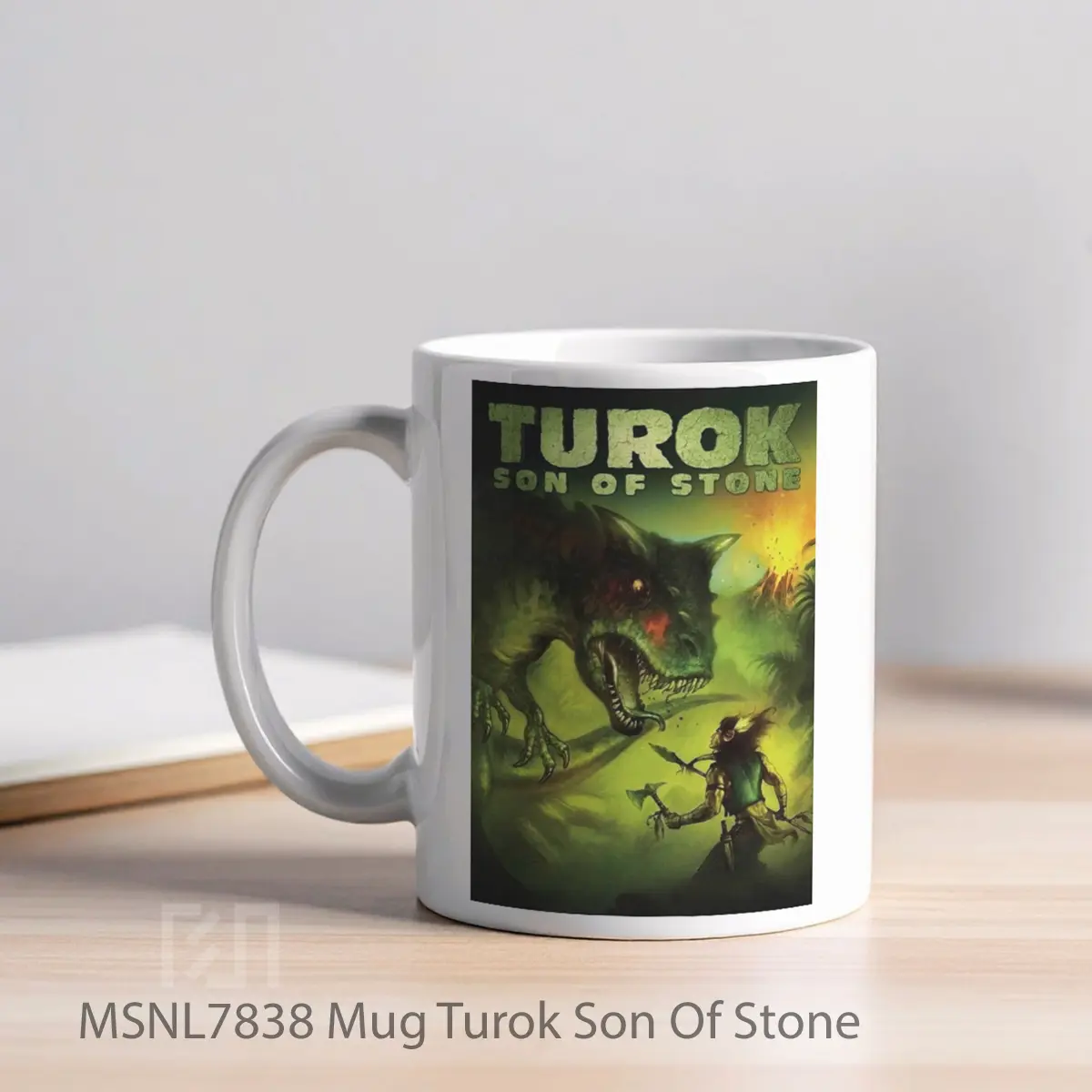 Mug Turok Son Of Stone Gelas Keramik Tema Film MSNL7838 - Tampak Kiri