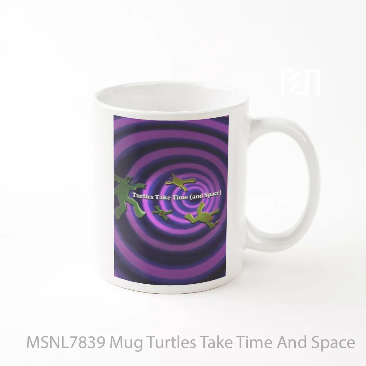 Mug Turtles Take Time And Space Gelas Keramik Tema Film MSNL7839
