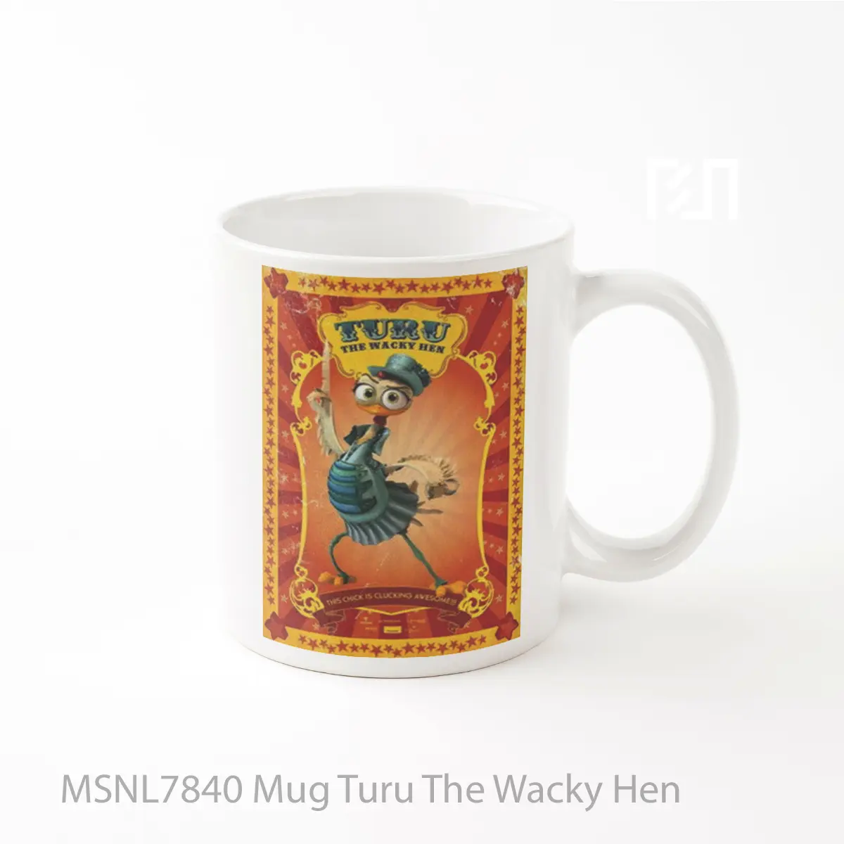 Mug Turu The Wacky Hen Gelas Keramik Tema Film MSNL7840