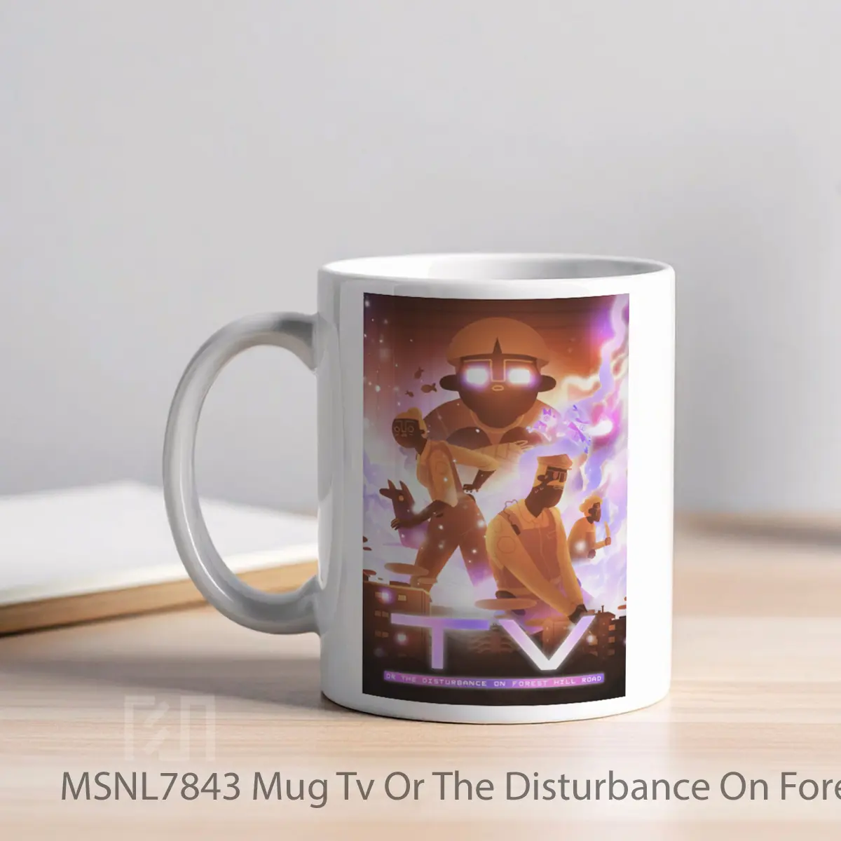 Mug Tv Or The Disturbance On Forest Hill Road Gelas Keramik Tema Film MSNL7843 - Tampak Kiri