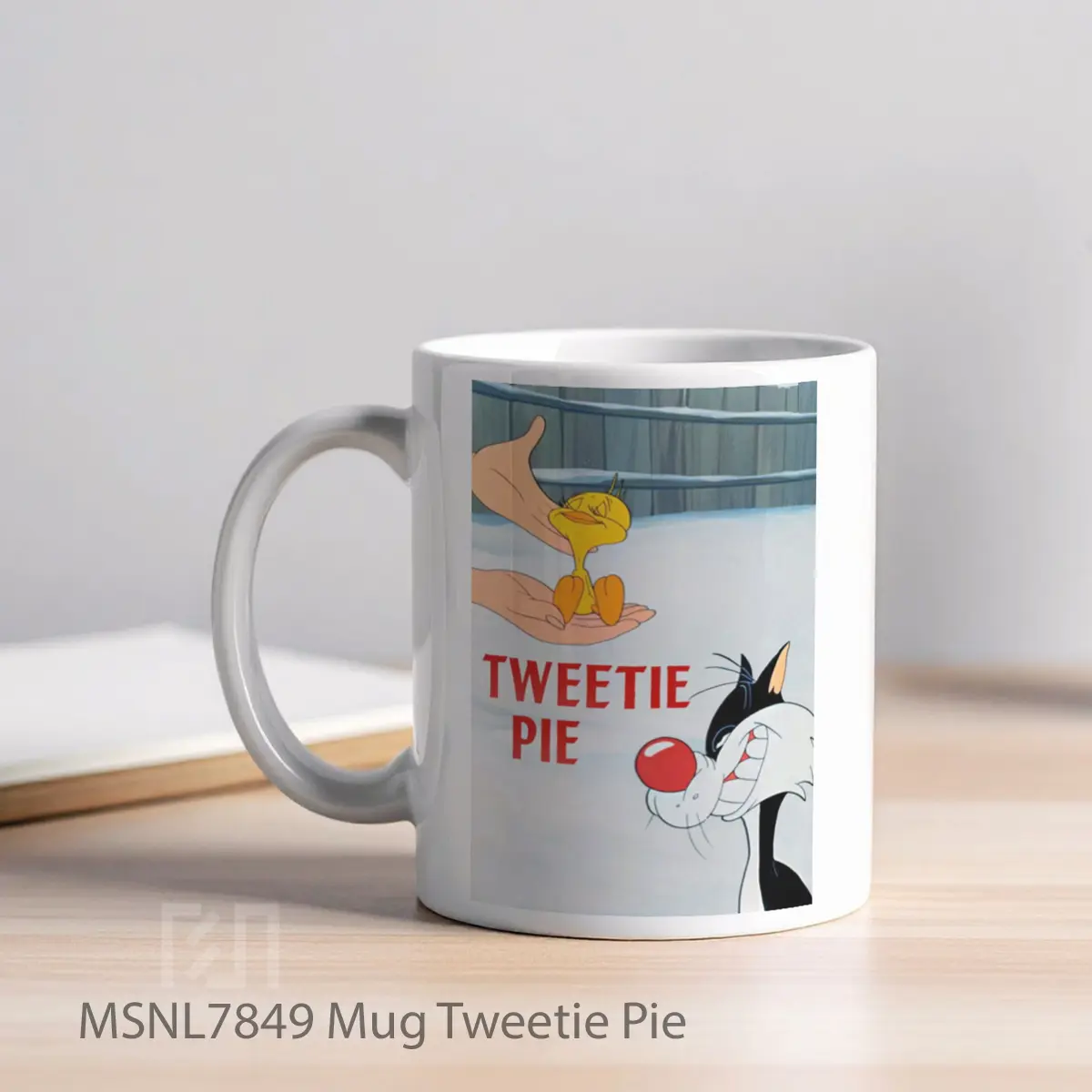Mug Tweetie Pie Gelas Keramik Tema Film MSNL7849 - Tampak Kiri
