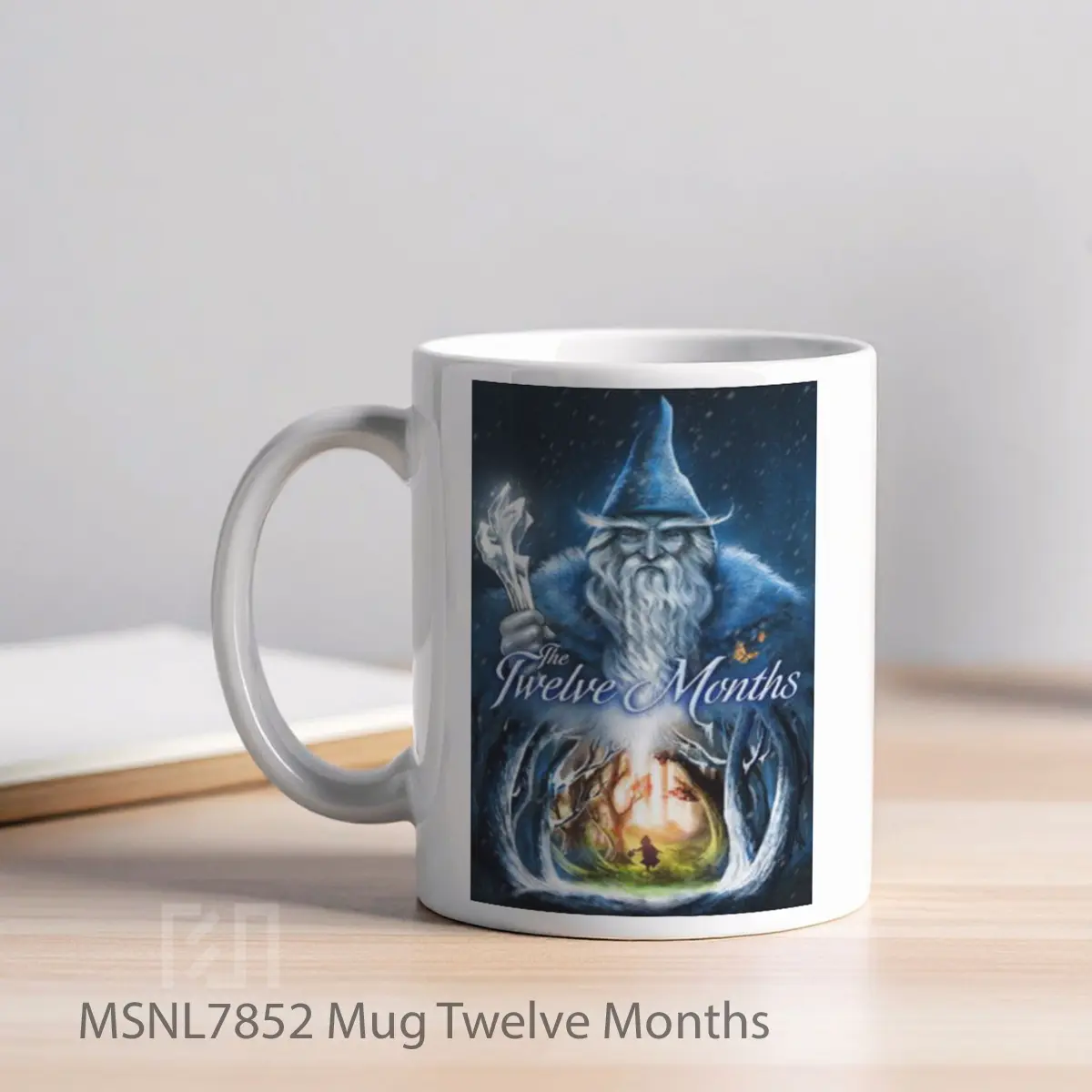 Mug Twelve Months Gelas Keramik Tema Film MSNL7852 - Tampak Kiri