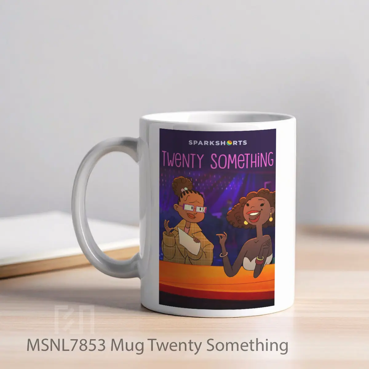 Mug Twenty Something Gelas Keramik Tema Film MSNL7853 - Tampak Kiri