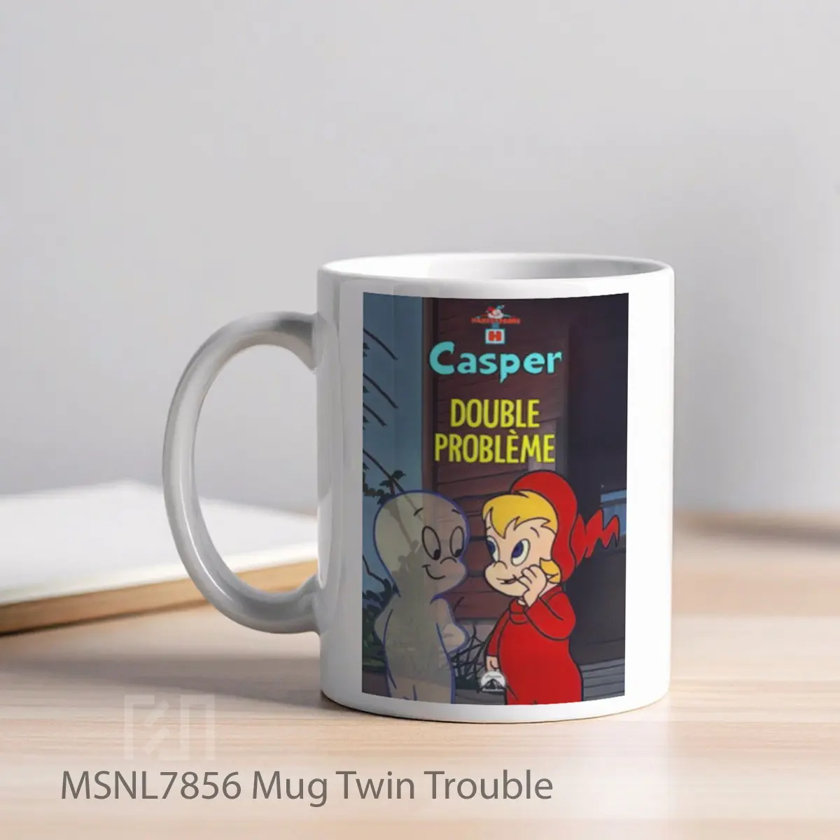 Mug Twin Trouble Gelas Keramik Tema Film MSNL7856 - Tampak Kiri