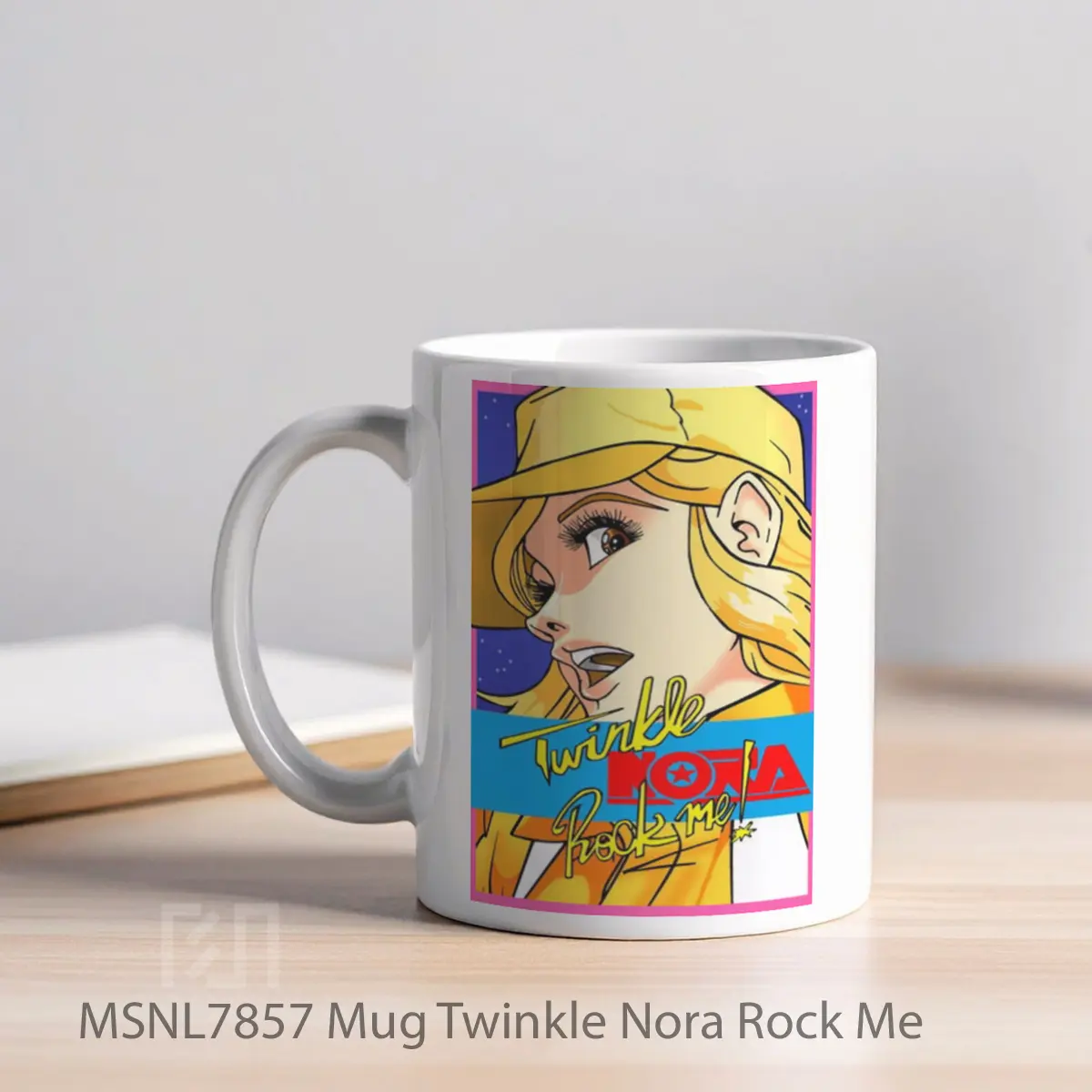 Mug Twinkle Nora Rock Me Gelas Keramik Tema Film MSNL7857 - Tampak Kiri