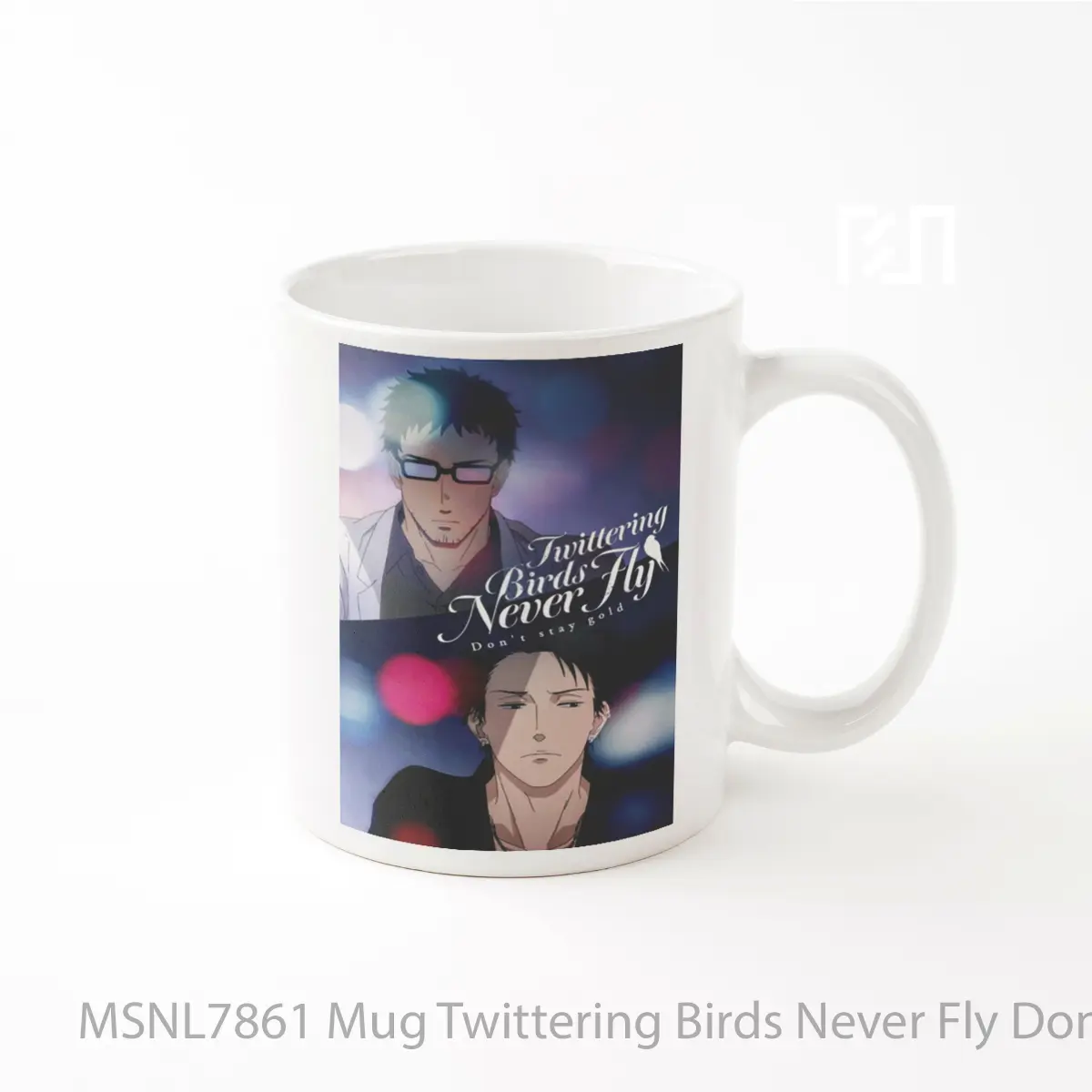 Mug Twittering Birds Never Fly Don T Stay Gold Gelas Keramik Tema Film MSNL7861