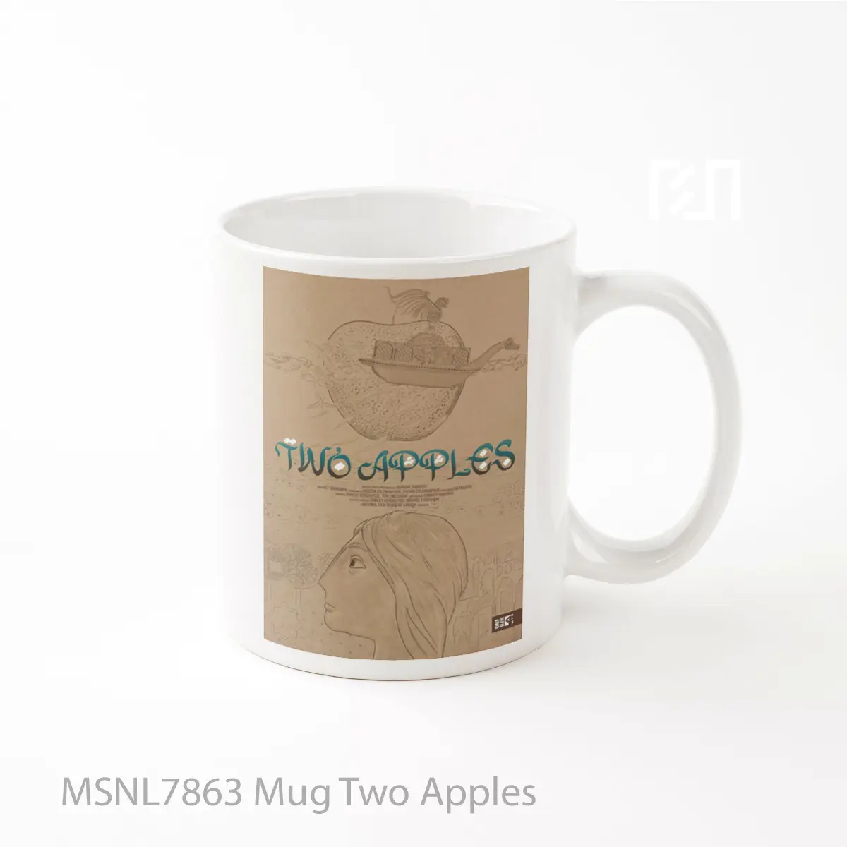 Mug Two Apples Gelas Keramik Tema Film MSNL7863