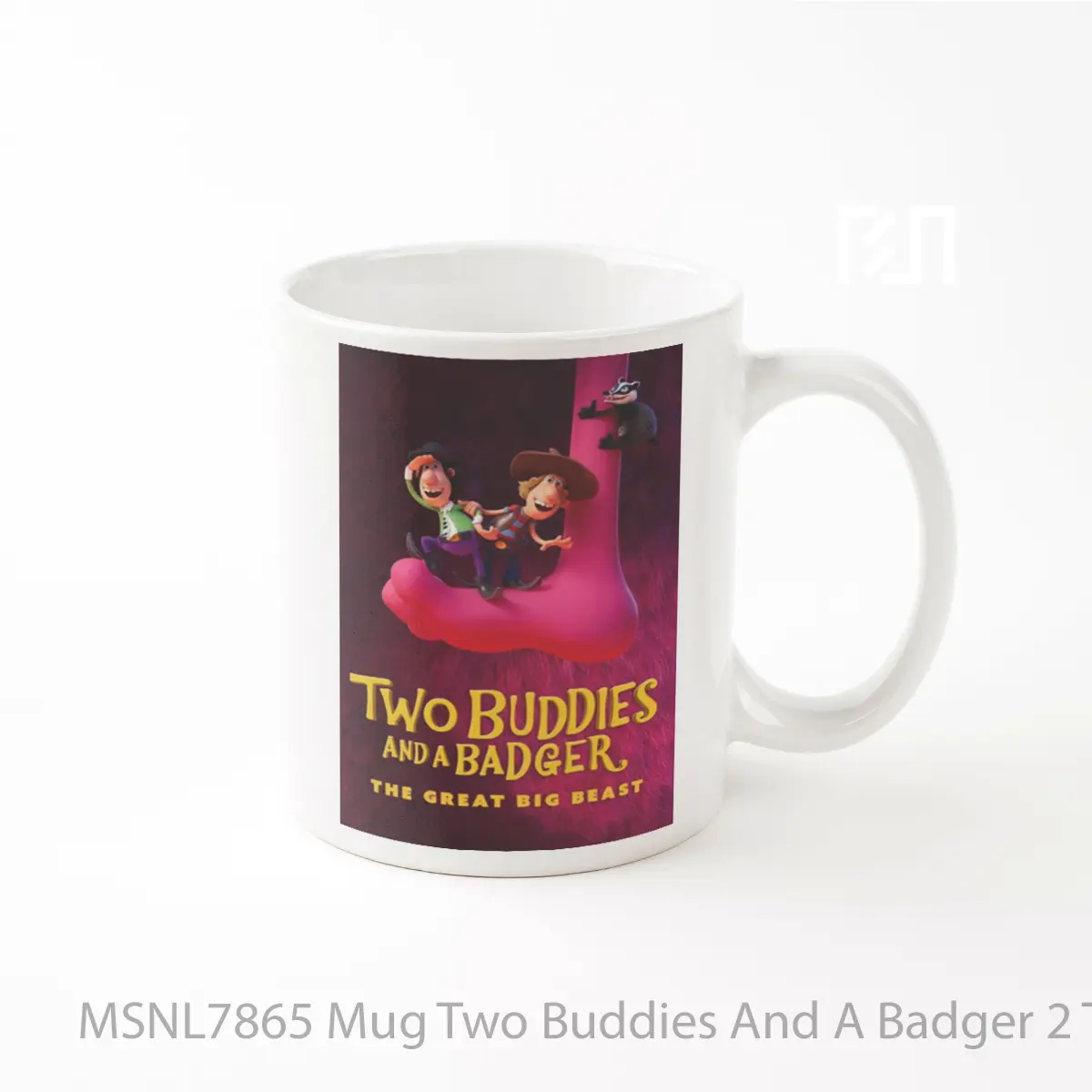 Mug Two Buddies And A Badger 2 The Great Big Beast Gelas Keramik Tema Film MSNL7865
