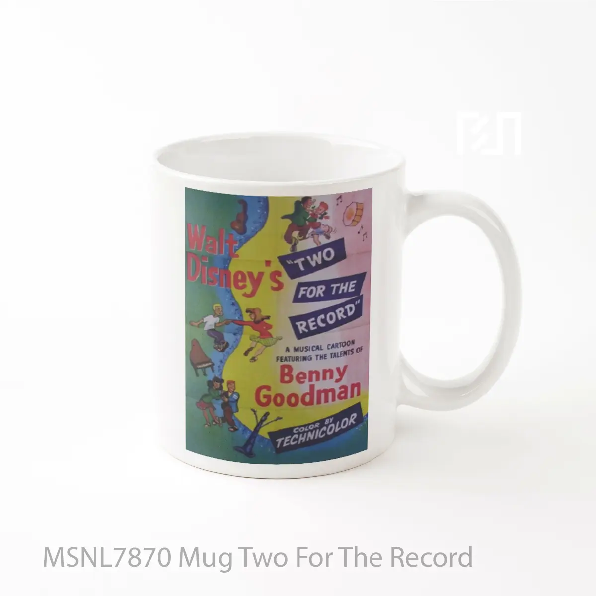 Mug Two For The Record Gelas Keramik Tema Film MSNL7870