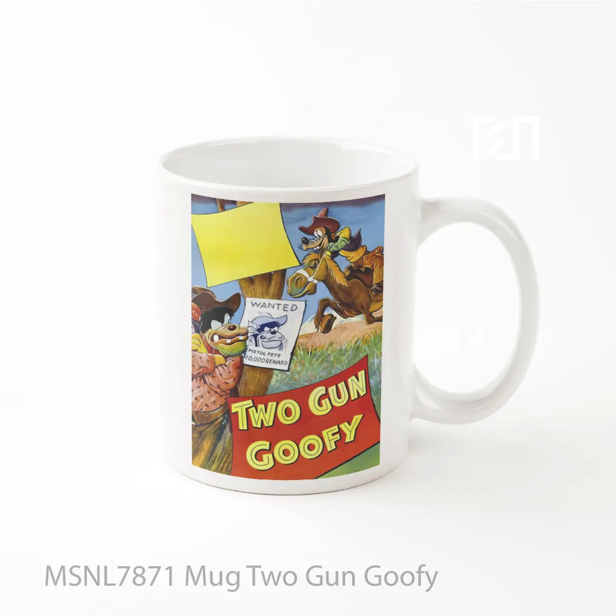 Mug Two Gun Goofy Gelas Keramik Tema Film MSNL7871