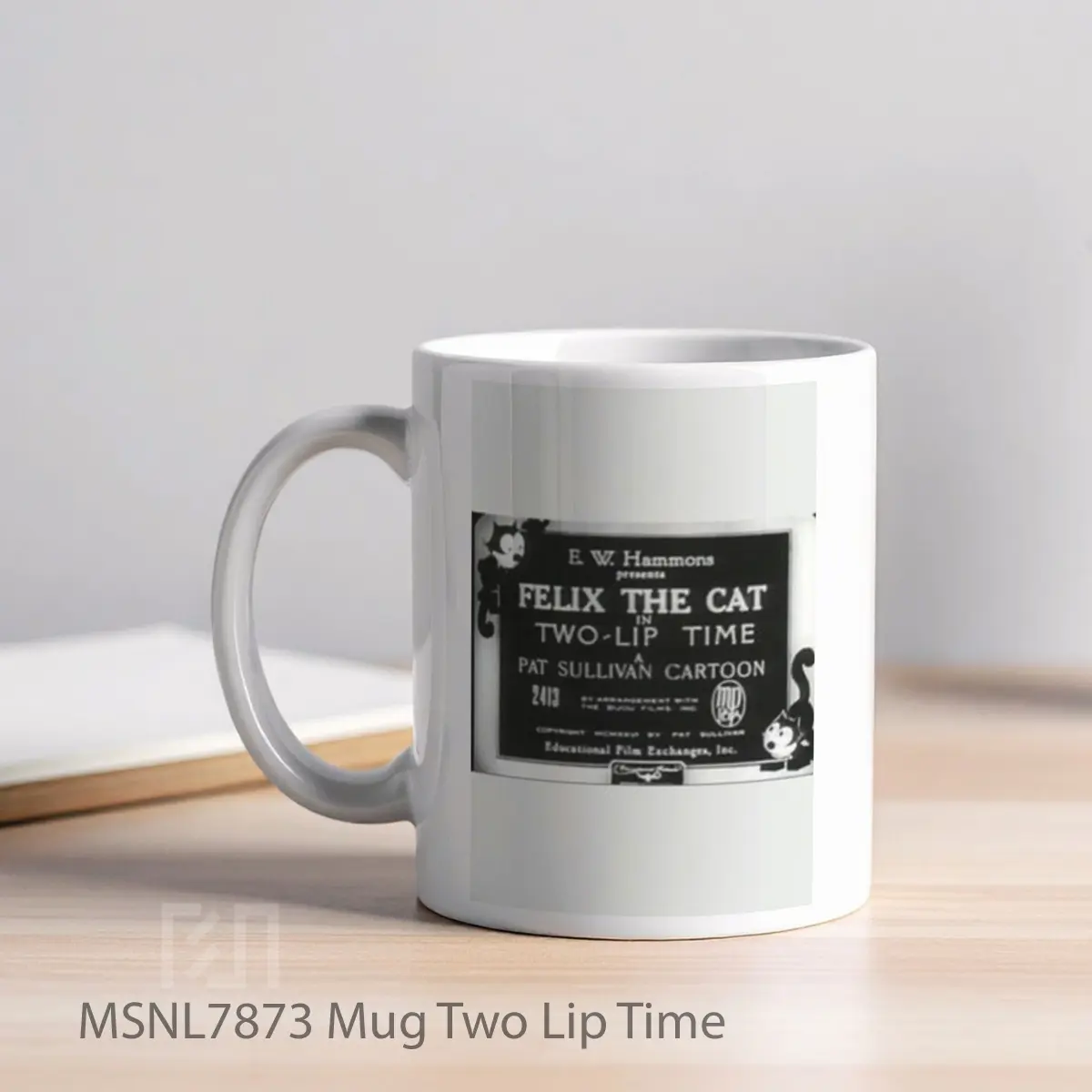 Mug Two Lip Time Gelas Keramik Tema Film MSNL7873 - Tampak Kiri