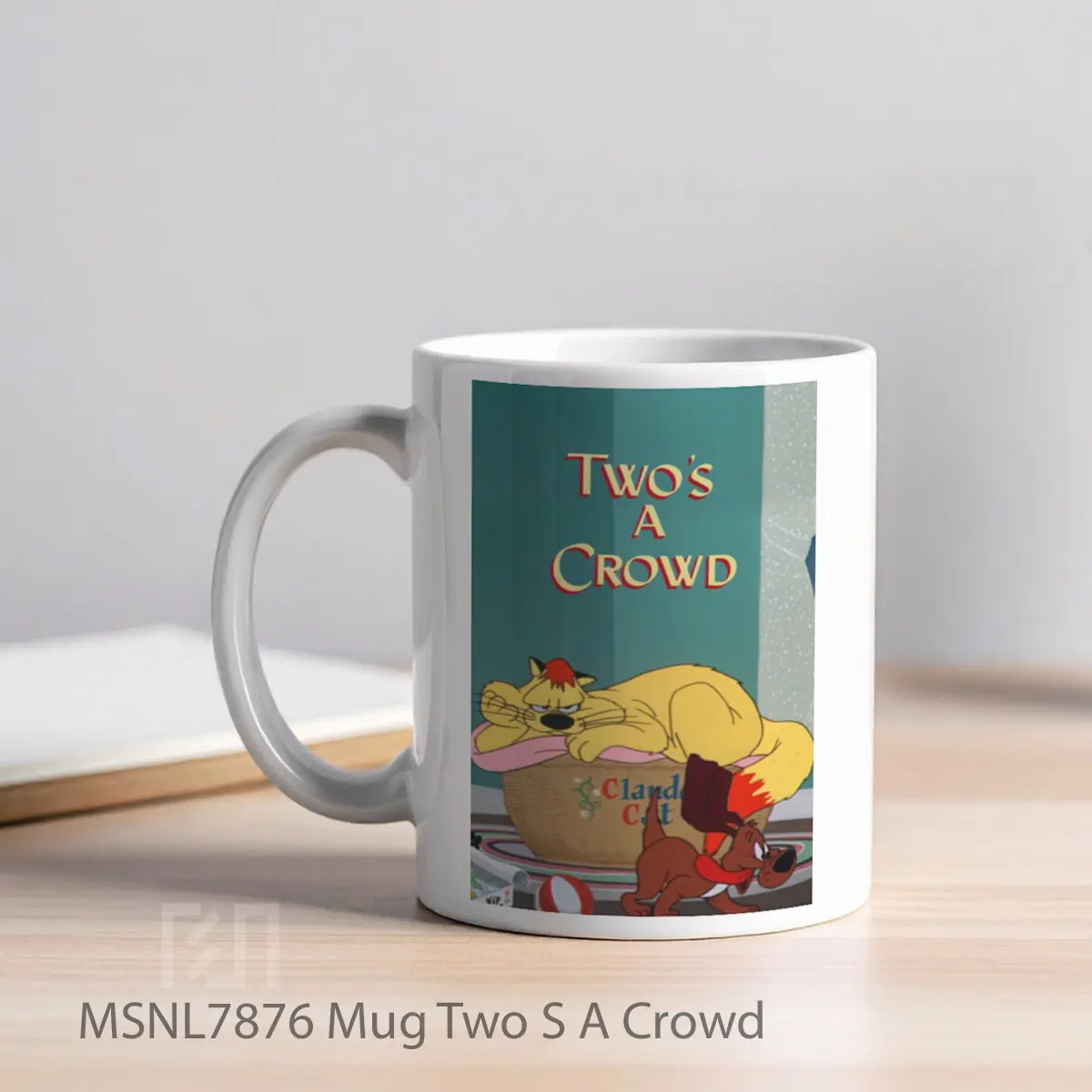 Mug Two S A Crowd Gelas Keramik Tema Film MSNL7876 - Tampak Kiri