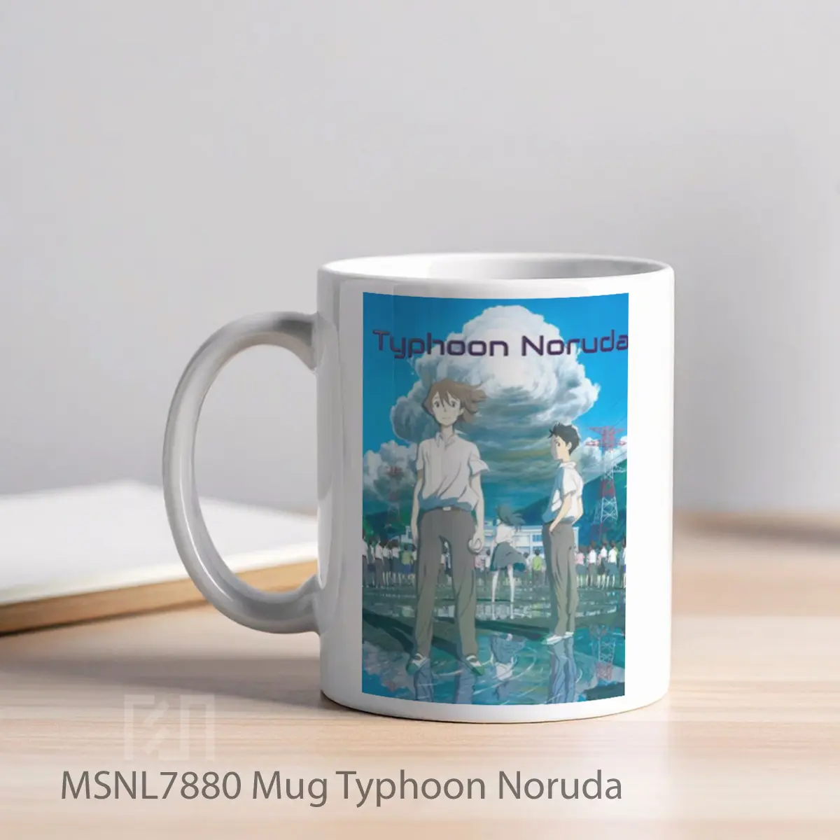 Mug Typhoon Noruda Gelas Keramik Tema Film MSNL7880 - Tampak Kiri