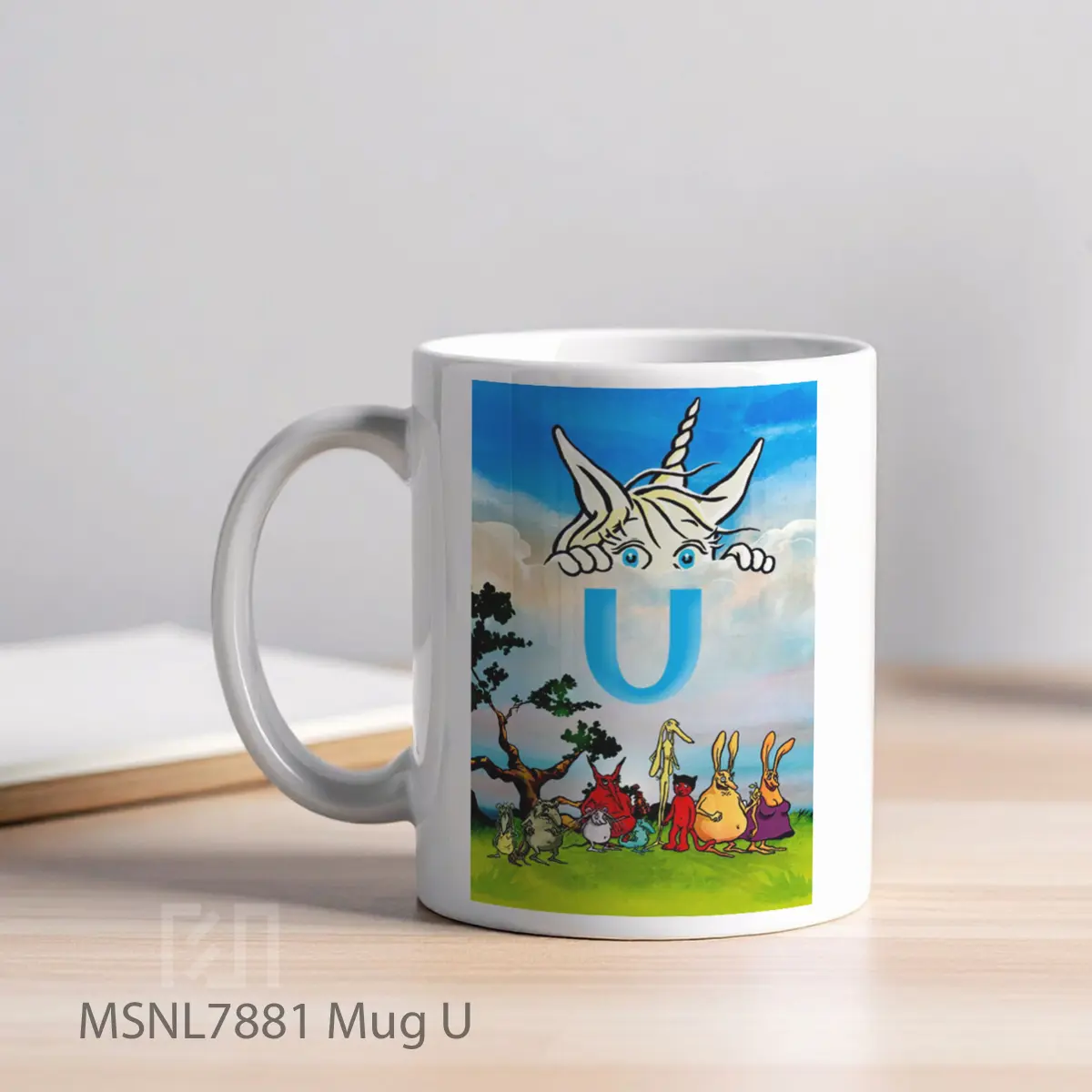 Mug U Gelas Keramik Tema Film MSNL7881 - Tampak Kiri