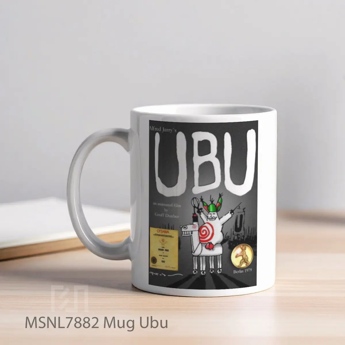 Mug Ubu Gelas Keramik Tema Film MSNL7882 - Tampak Kiri
