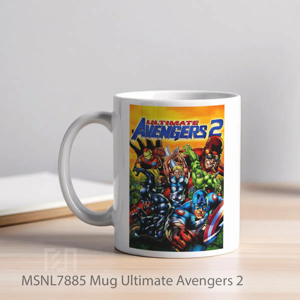 Mug Ultimate Avengers 2 Gelas Keramik Tema Film MSNL7885 - Tampak Kiri