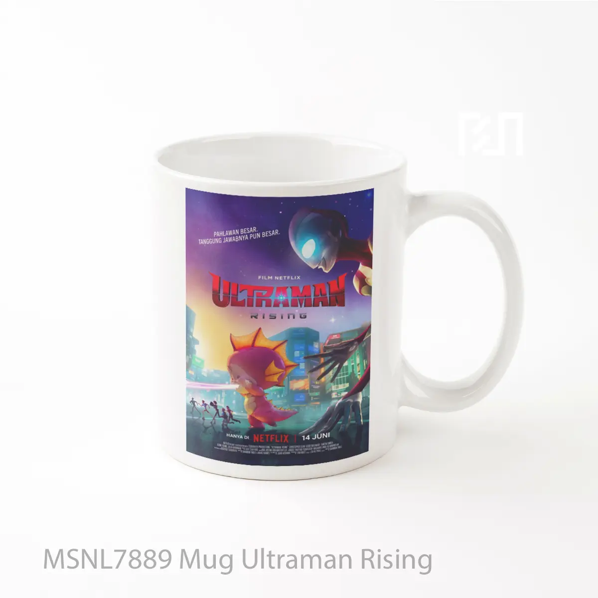 Mug Ultraman Rising Gelas Keramik Tema Film MSNL7889