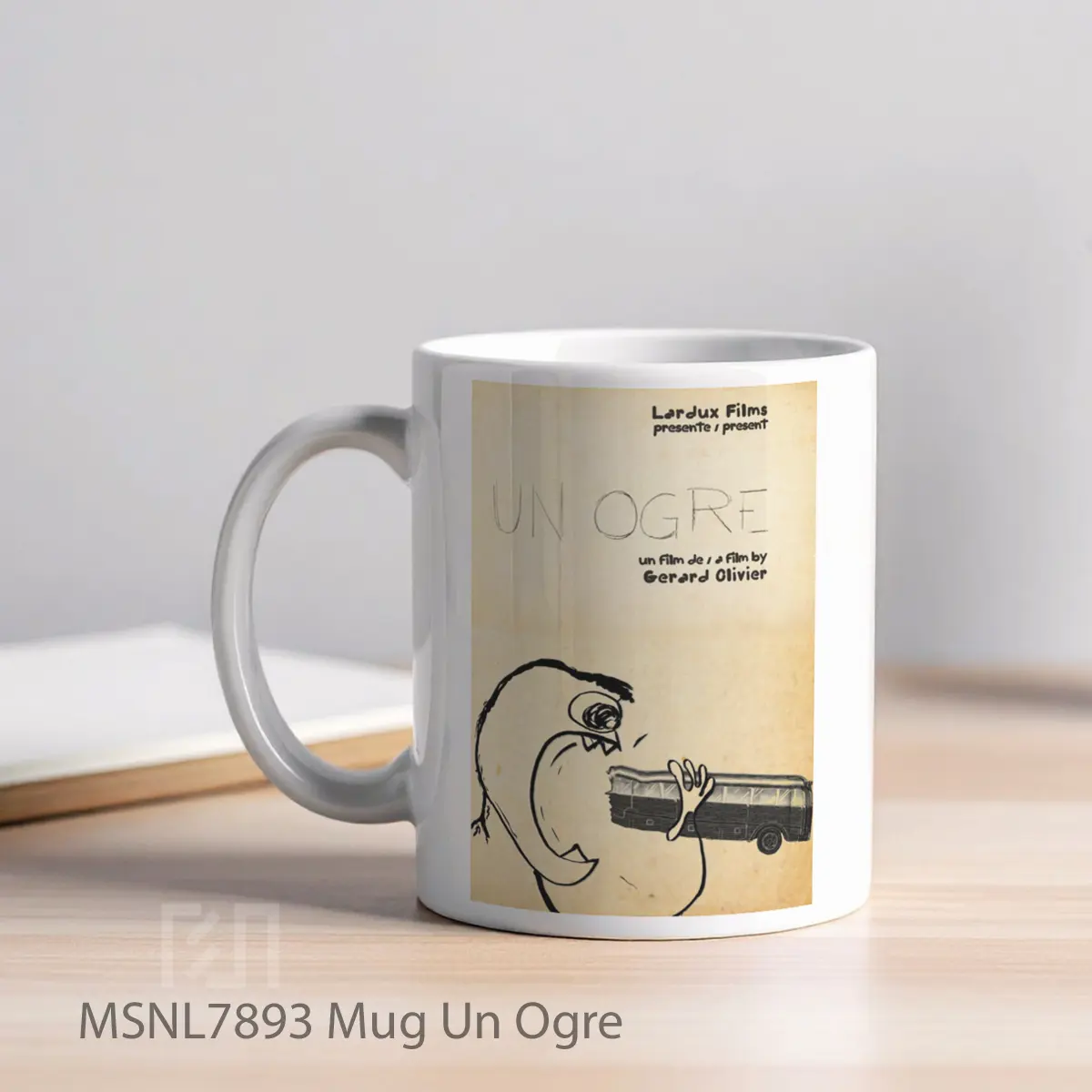 Mug Un Ogre Gelas Keramik Tema Film MSNL7893 - Tampak Kiri