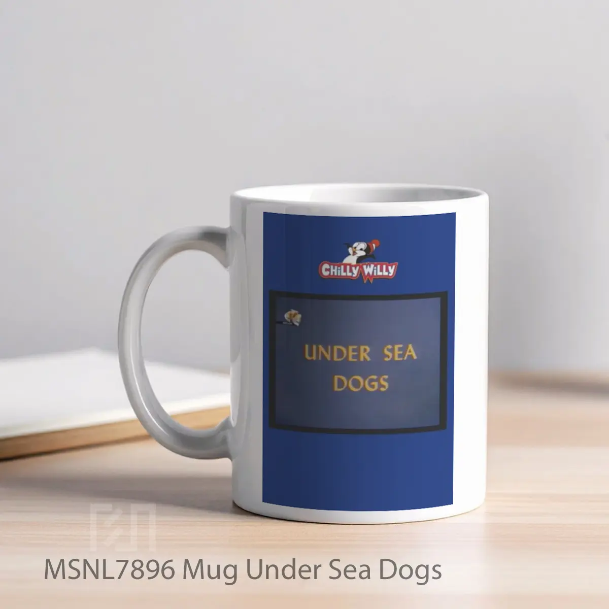 Mug Under Sea Dogs Gelas Keramik Tema Film MSNL7896 - Tampak Kiri