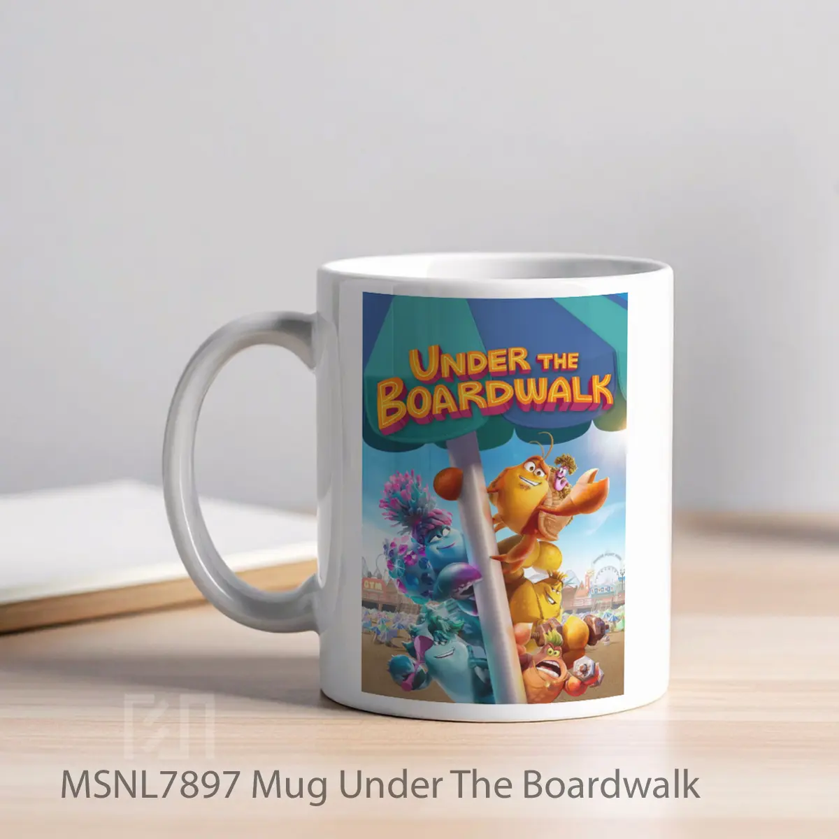 Mug Under The Boardwalk Gelas Keramik Tema Film MSNL7897 - Tampak Kiri