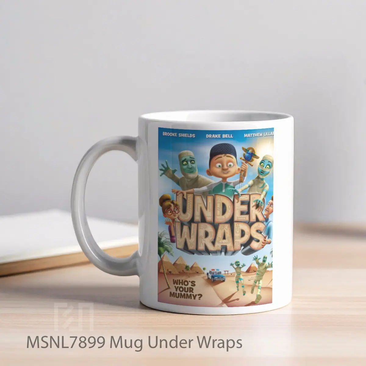 Mug Under Wraps Gelas Keramik Tema Film MSNL7899 - Tampak Kiri