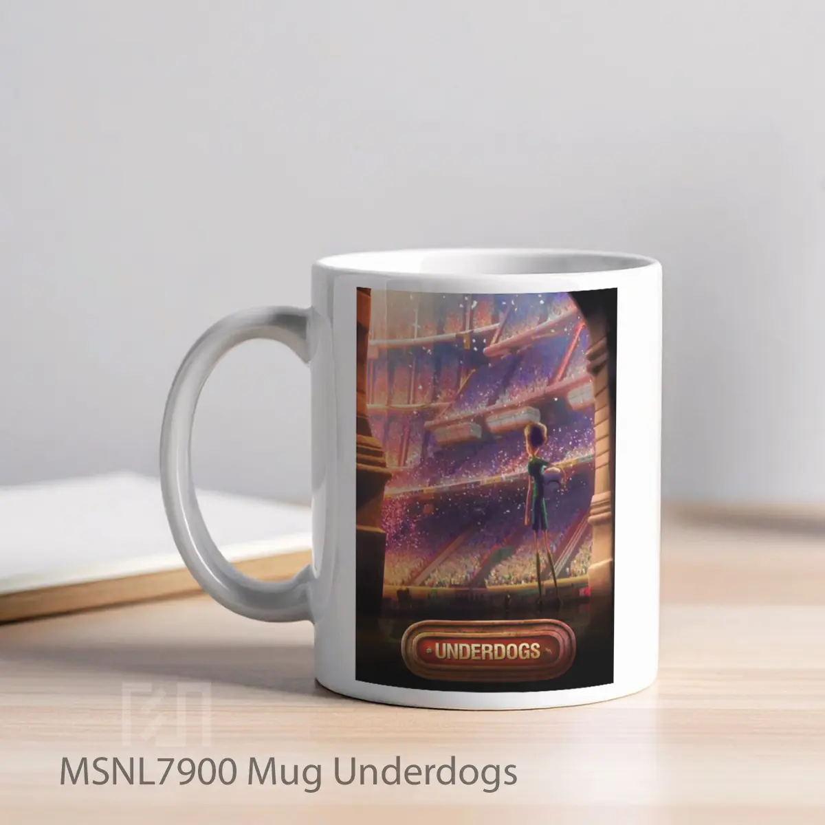 Mug Underdogs Gelas Keramik Tema Film MSNL7900 - Tampak Kiri