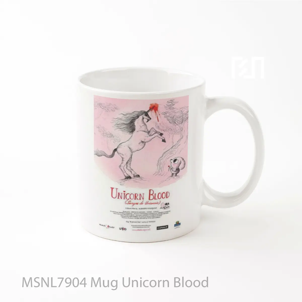 Mug Unicorn Blood Gelas Keramik Tema Film MSNL7904