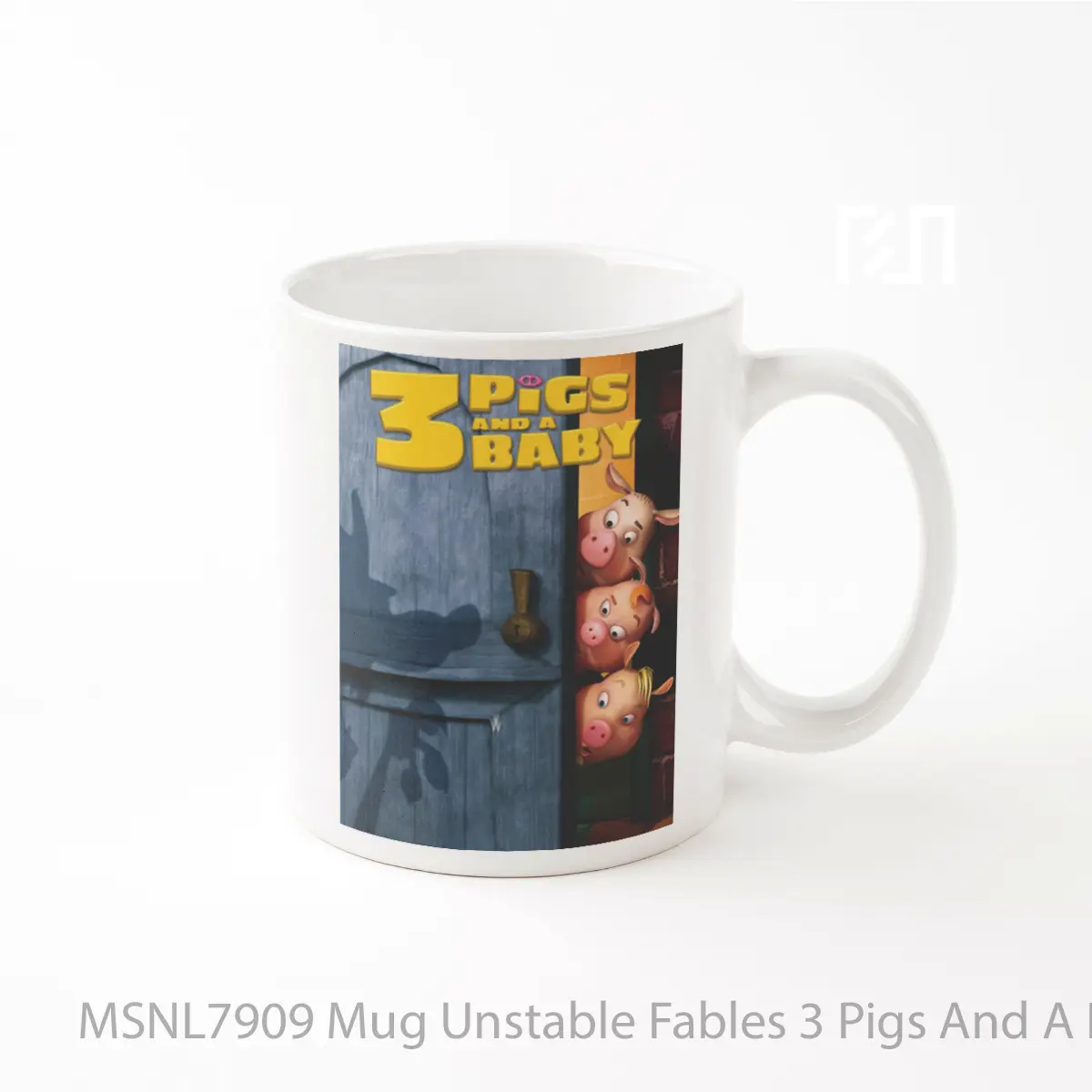 Mug Unstable Fables 3 Pigs And A Baby Gelas Keramik Tema Film MSNL7909