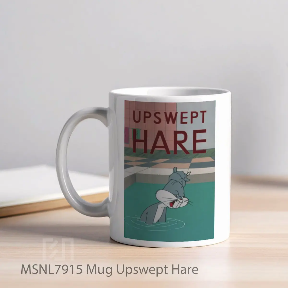 Mug Upswept Hare Gelas Keramik Tema Film MSNL7915 - Tampak Kiri