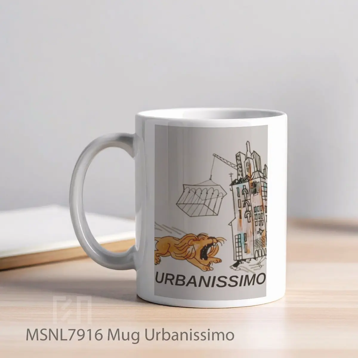Mug Urbanissimo Gelas Keramik Tema Film MSNL7916 - Tampak Kiri