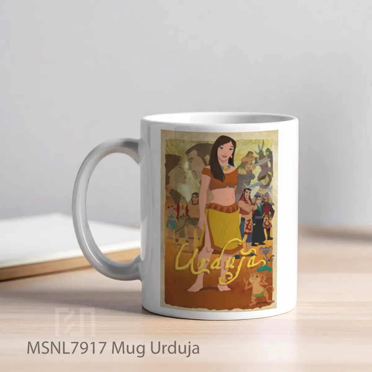 Mug Urduja Gelas Keramik Tema Film MSNL7917 - Tampak Kiri