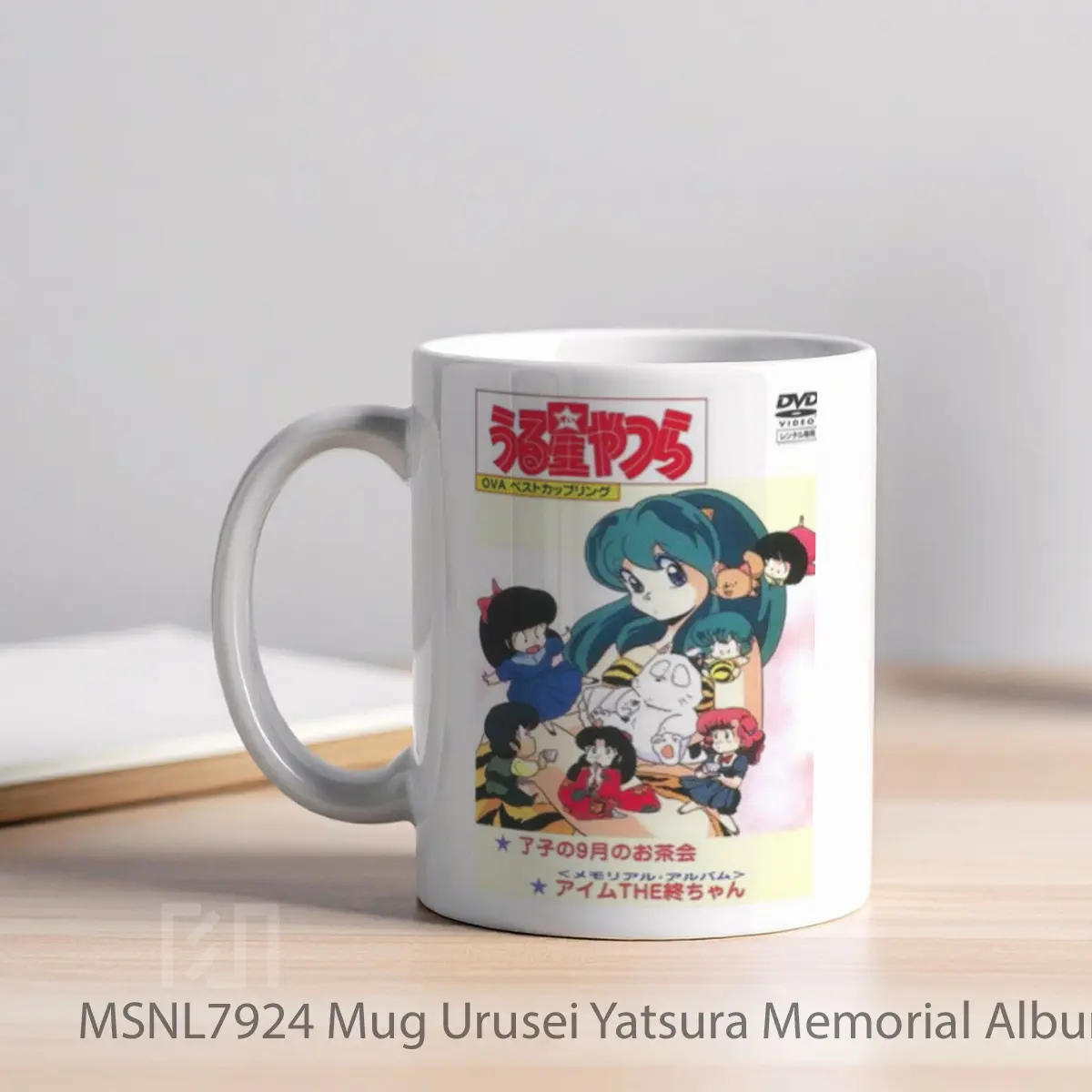 Mug Urusei Yatsura Memorial Album Gelas Keramik Tema Film MSNL7924 - Tampak Kiri