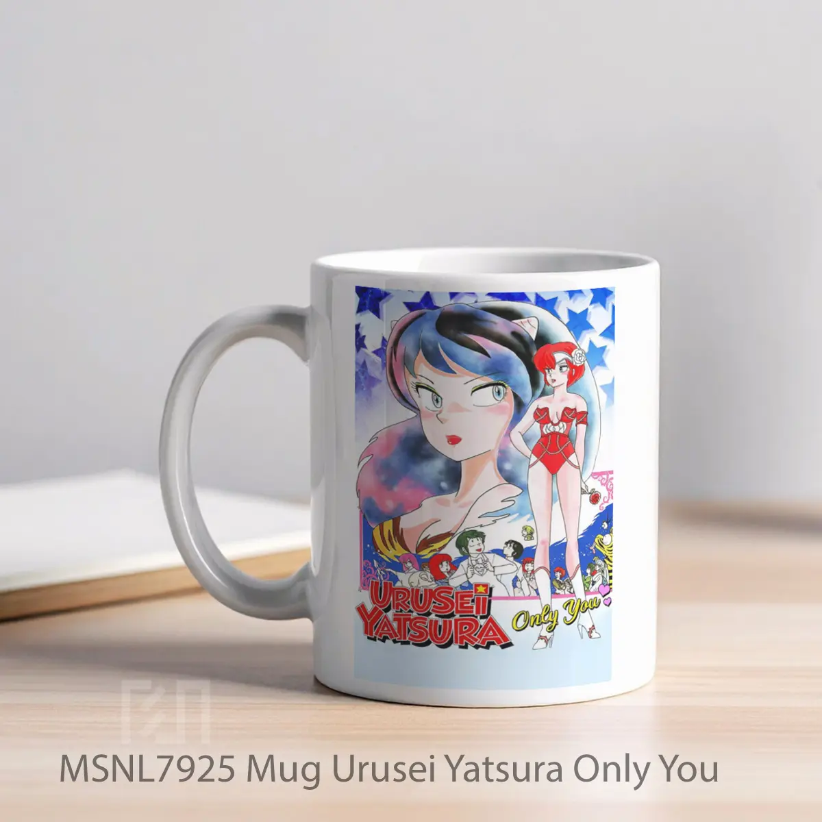 Mug Urusei Yatsura Only You Gelas Keramik Tema Film MSNL7925 - Tampak Kiri