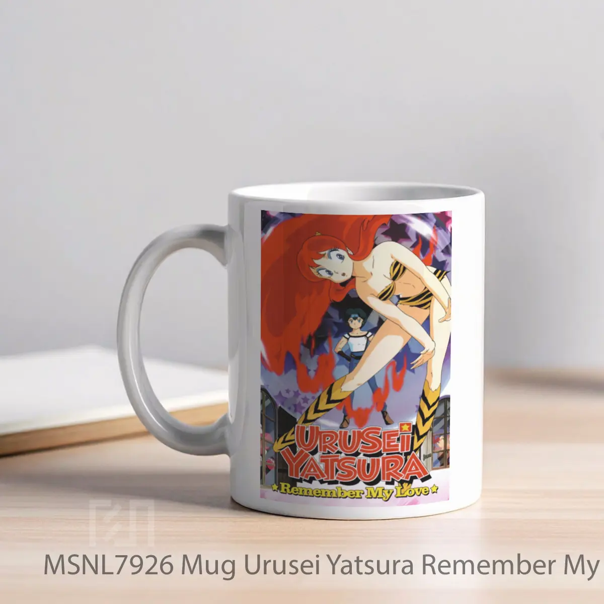 Mug Urusei Yatsura Remember My Love Gelas Keramik Tema Film MSNL7926 - Tampak Kiri