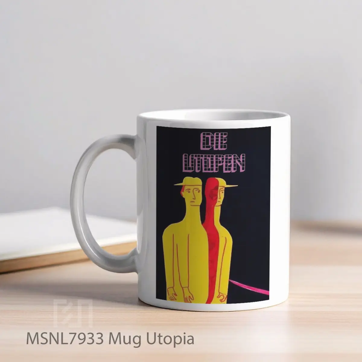 Mug Utopia Gelas Keramik Tema Film MSNL7933 - Tampak Kiri