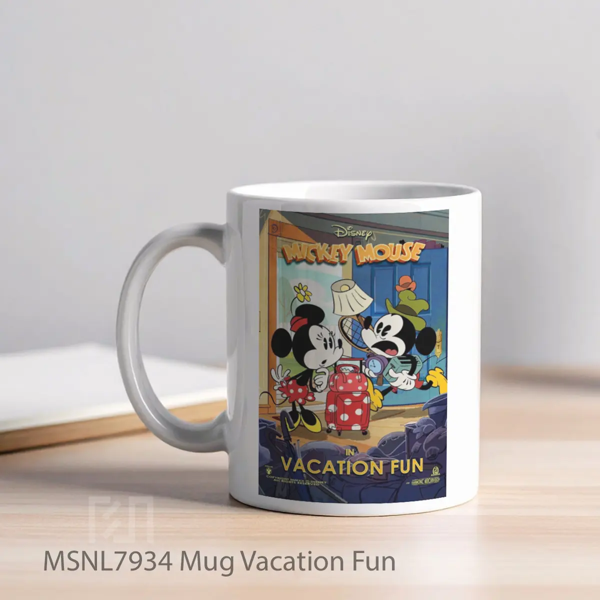 Mug Vacation Fun Gelas Keramik Tema Film MSNL7934 - Tampak Kiri