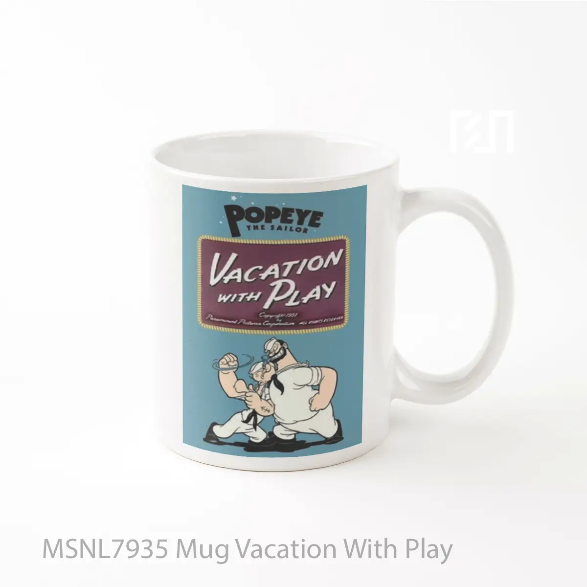 Mug Vacation With Play Gelas Keramik Tema Film MSNL7935