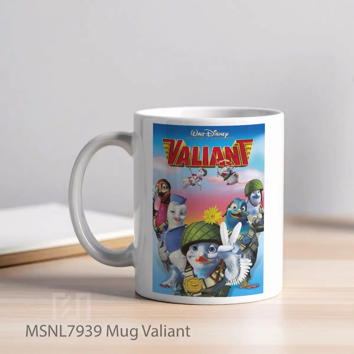Mug Valiant Gelas Keramik Tema Film MSNL7939 - Tampak Kiri