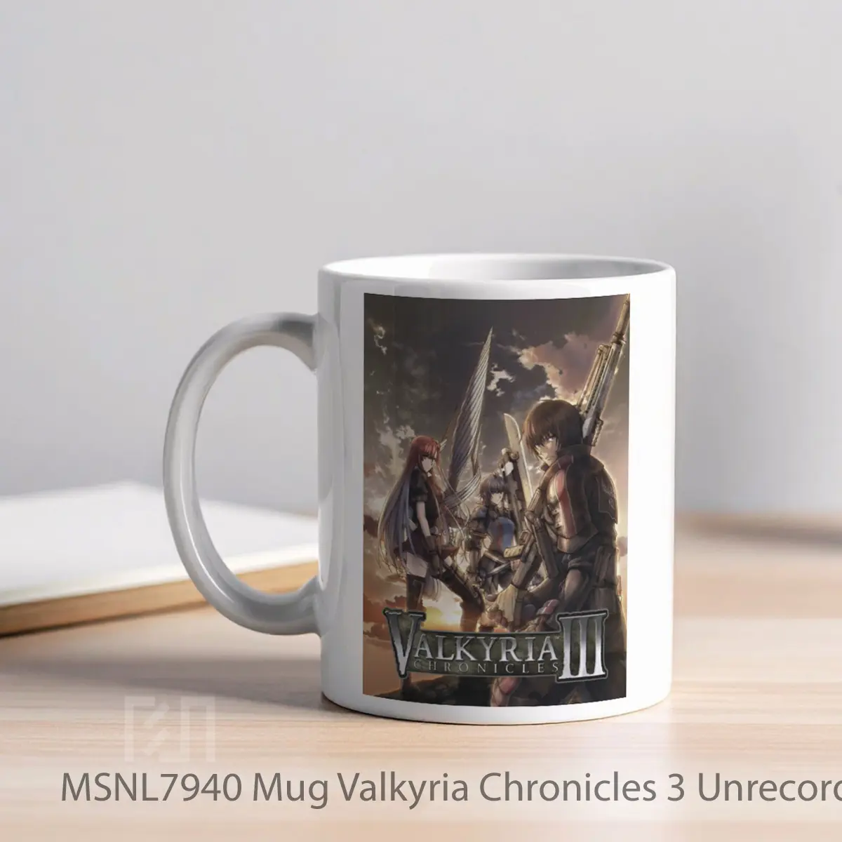 Mug Valkyria Chronicles 3 Unrecorded Chronicles Gelas Keramik Tema Film MSNL7940 - Tampak Kiri