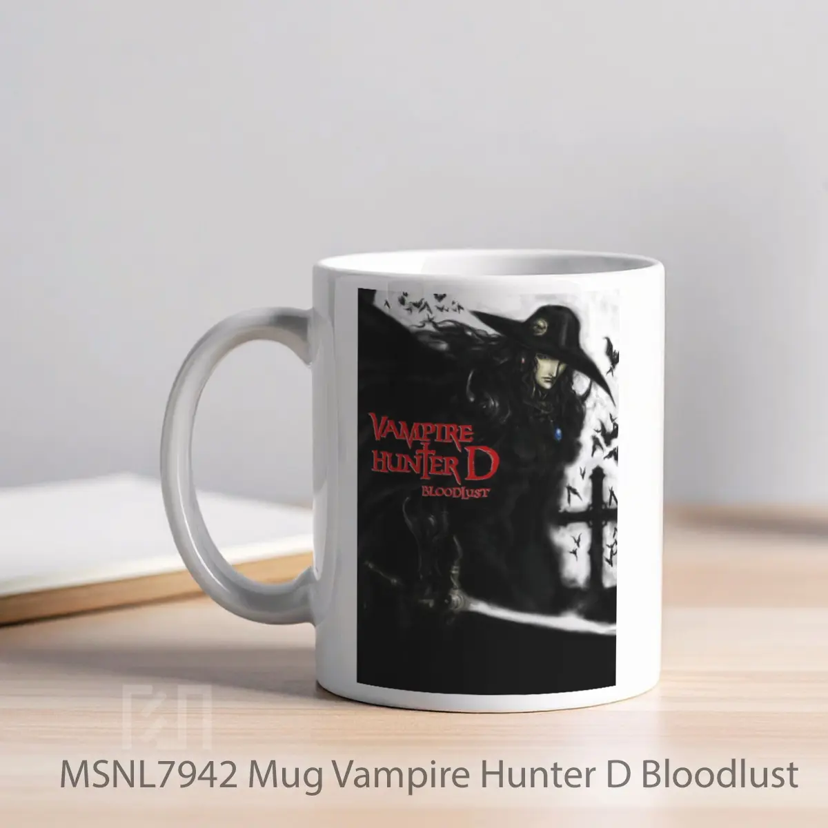 Mug Vampire Hunter D Bloodlust Gelas Keramik Tema Film MSNL7942 - Tampak Kiri