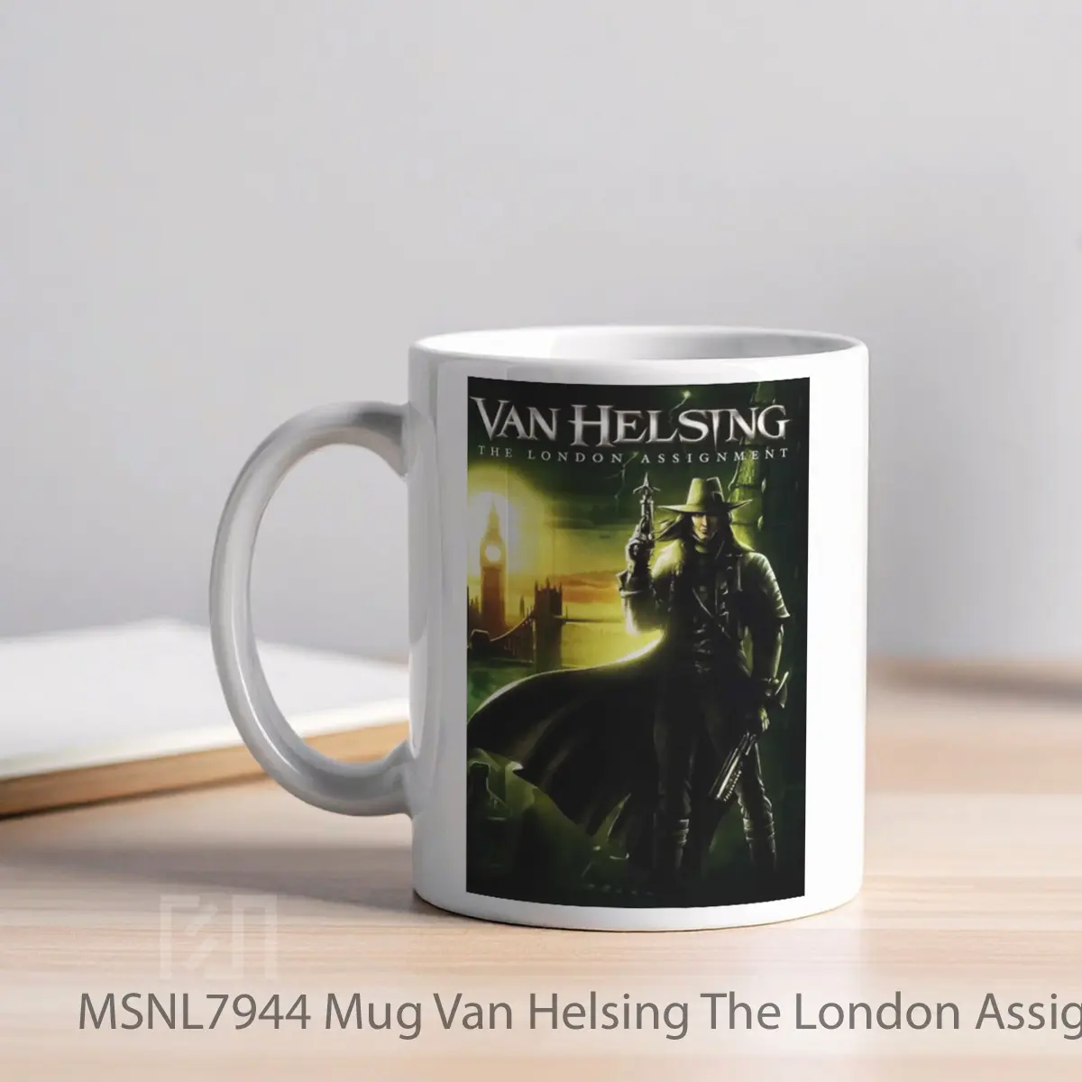 Mug Van Helsing The London Assignment Gelas Keramik Tema Film MSNL7944 - Tampak Kiri