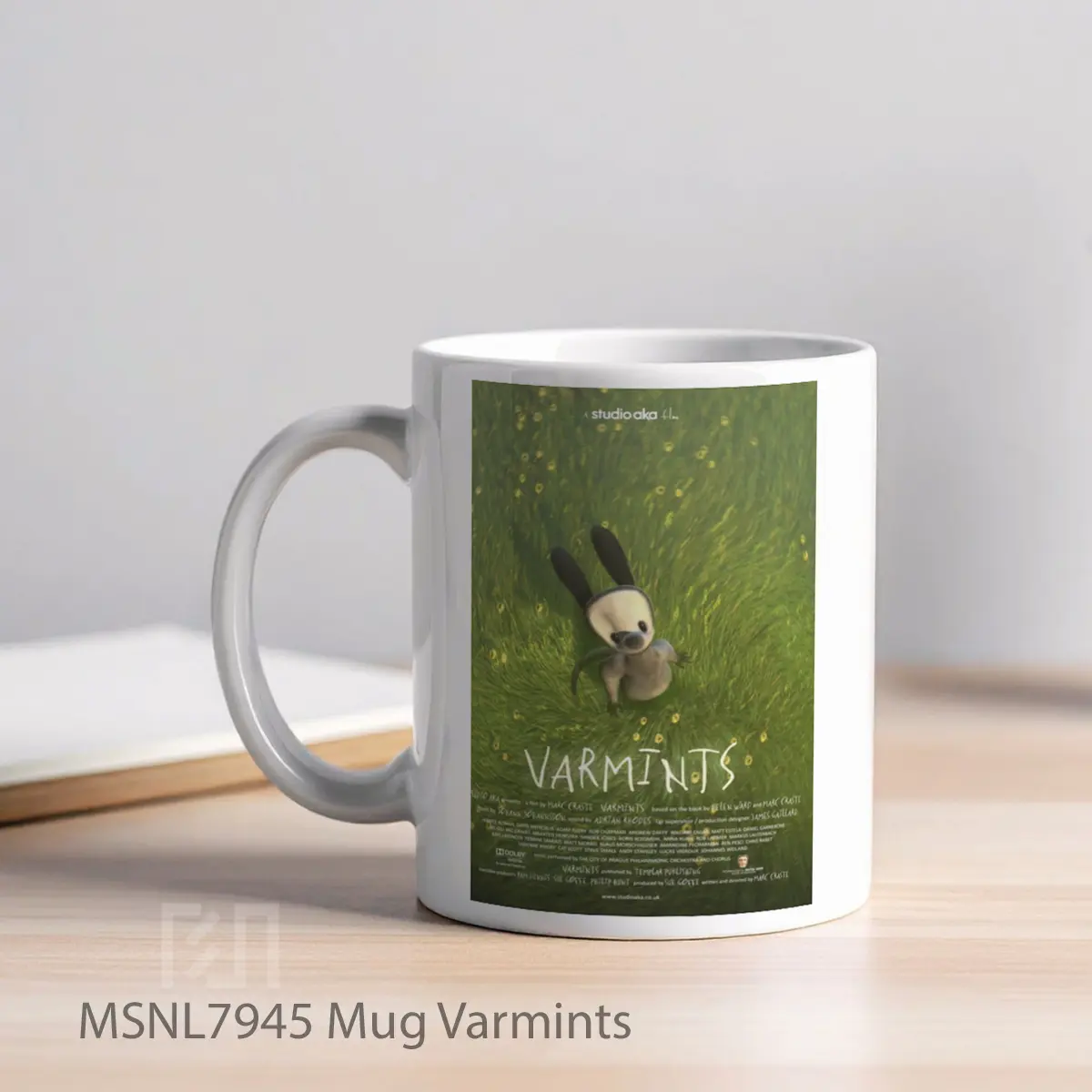 Mug Varmints Gelas Keramik Tema Film MSNL7945 - Tampak Kiri