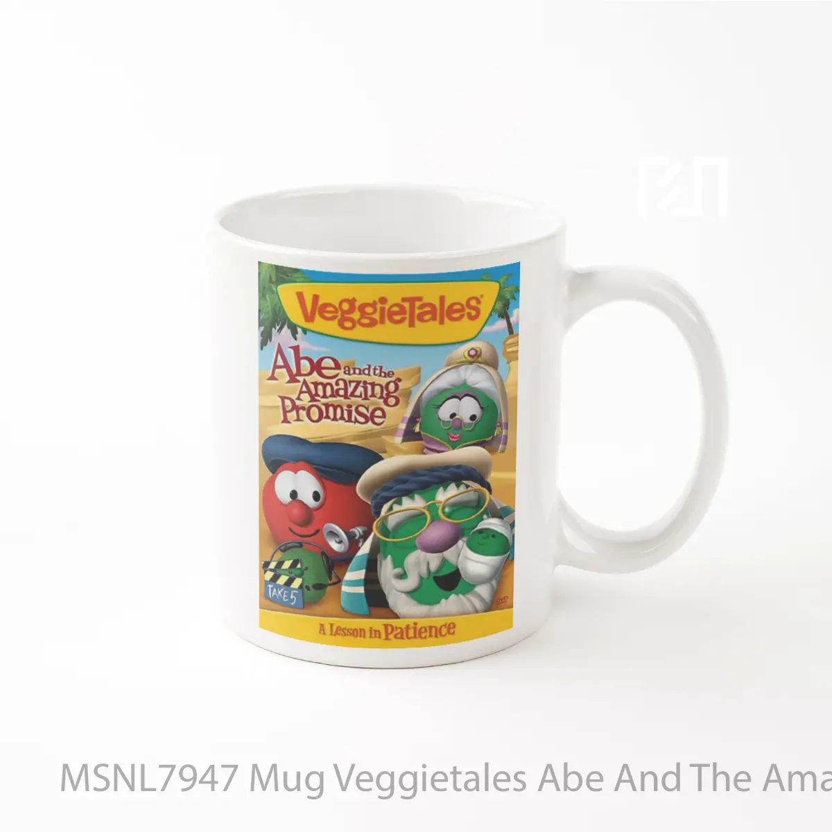 Mug Veggietales Abe And The Amazing Promise Gelas Keramik Tema Film MSNL7947