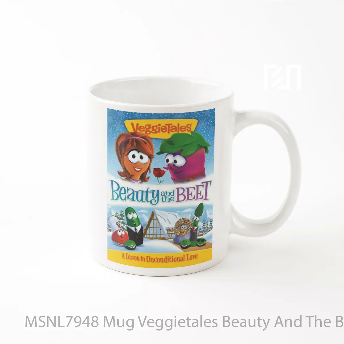 Mug Veggietales Beauty And The Beet Gelas Keramik Tema Film MSNL7948