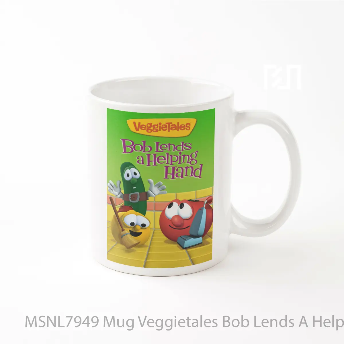 Mug Veggietales Bob Lends A Helping Hand Gelas Keramik Tema Film MSNL7949