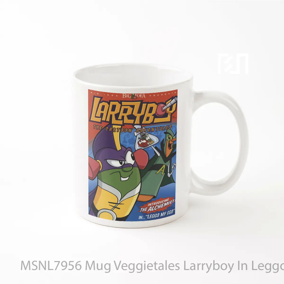 Mug Veggietales Larryboy In Leggo My Ego Gelas Keramik Tema Film MSNL7956