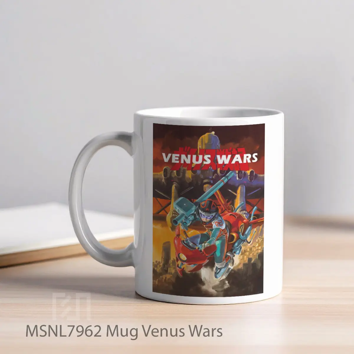 Mug Venus Wars Gelas Keramik Tema Film MSNL7962 - Tampak Kiri