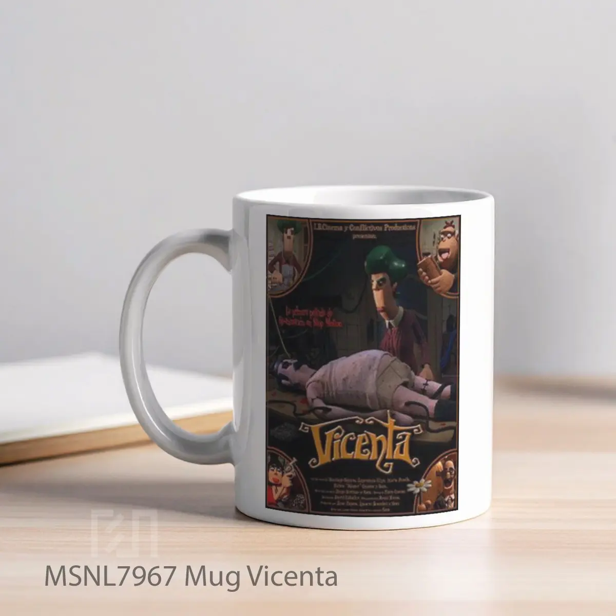 Mug Vicenta Gelas Keramik Tema Film MSNL7967 - Tampak Kiri