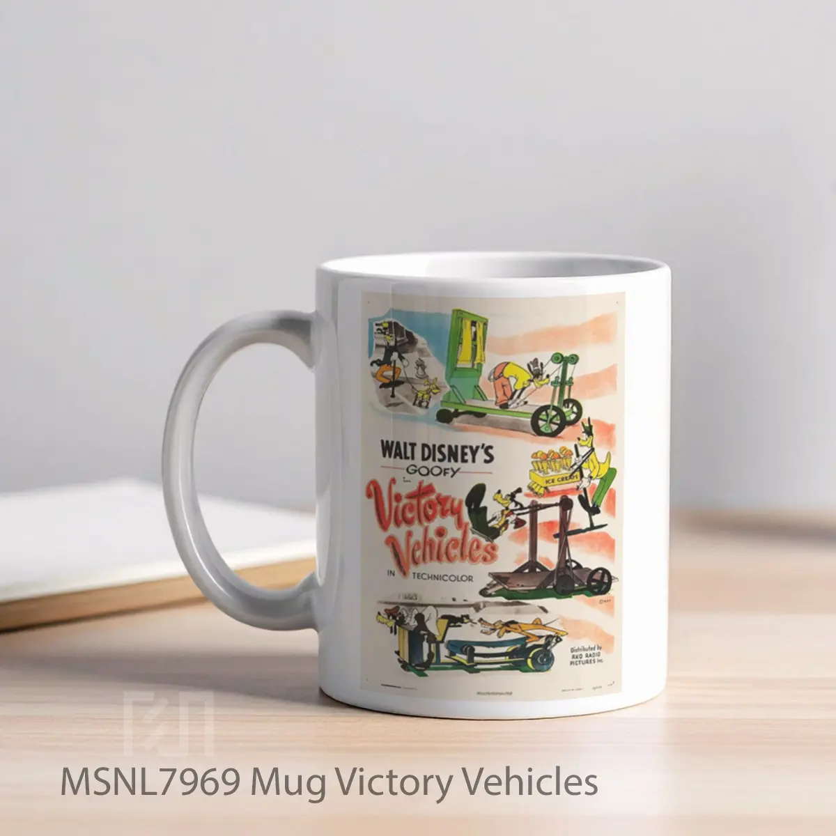 Mug Victory Vehicles Gelas Keramik Tema Film MSNL7969 - Tampak Kiri